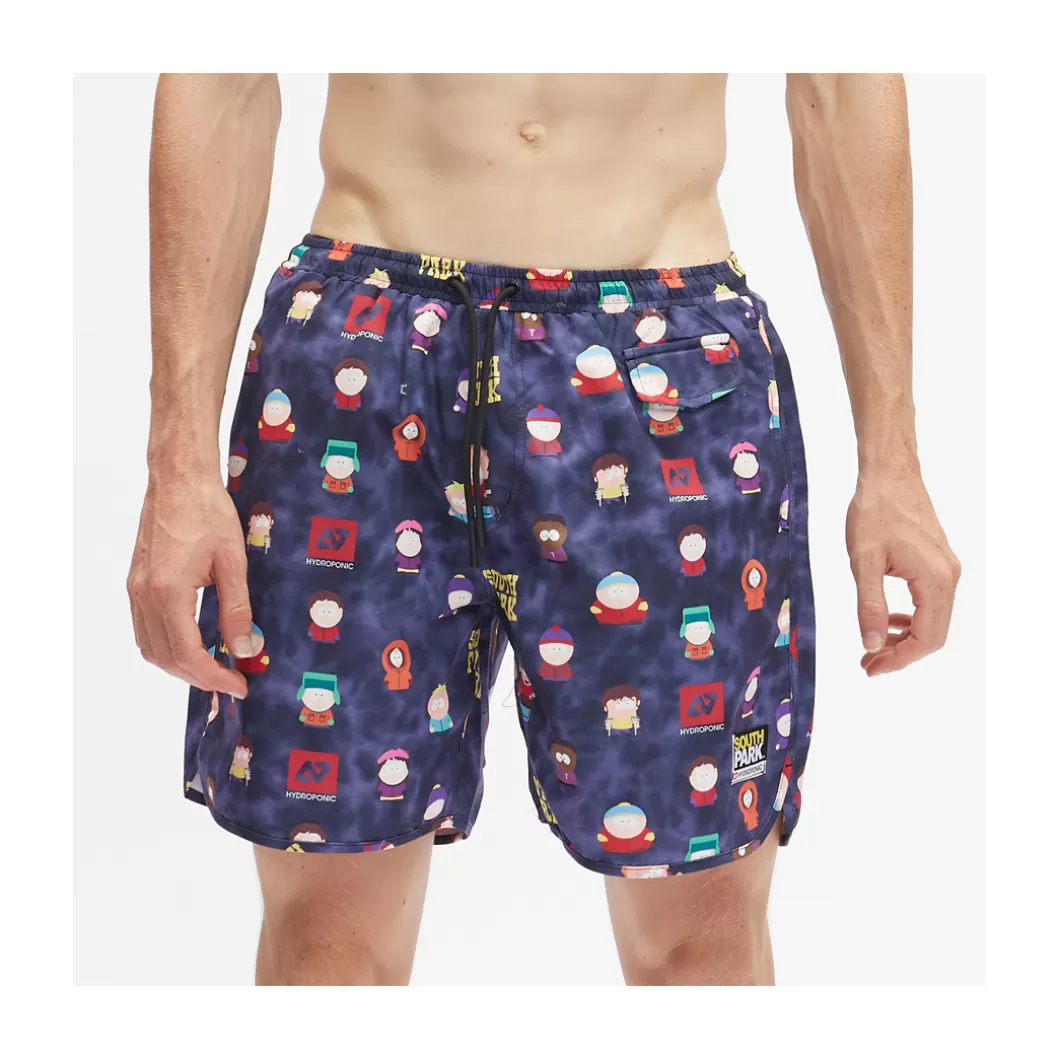Best Boardshorts 16' South Park Mix Tie Dye Dark Purple Adult Boardshorts
