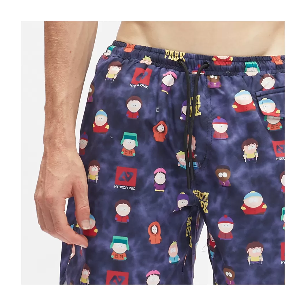 Best Boardshorts 16' South Park Mix Tie Dye Dark Purple Adult Boardshorts