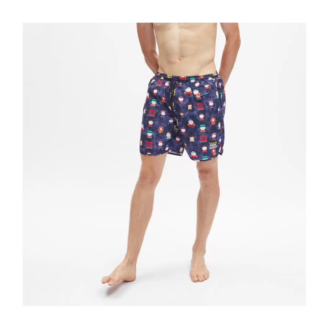 Best Boardshorts 16' South Park Mix Tie Dye Dark Purple Adult Boardshorts