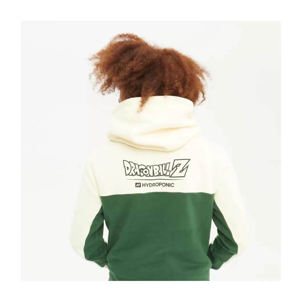 Hot Hoodie Dragon Ball Z Goku Saiyan Off White / Green / Heather Grey Adult Hoodies