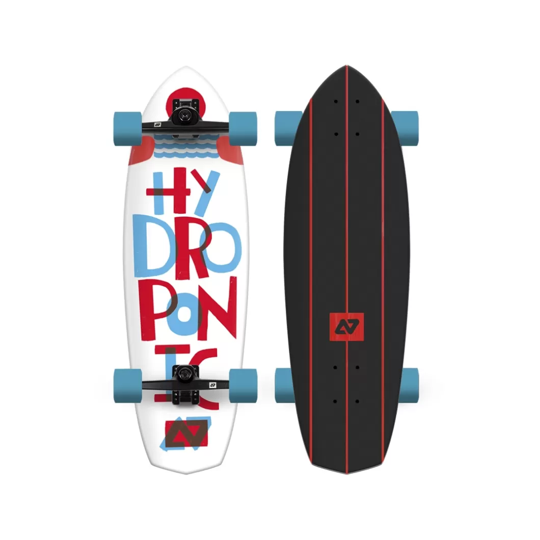 Clearance Surfskate Diamond Type White Surfskate Completes