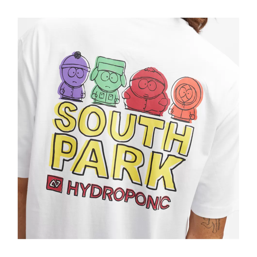 Hot T-Shirt South Park Colors White Adult T-Shirts