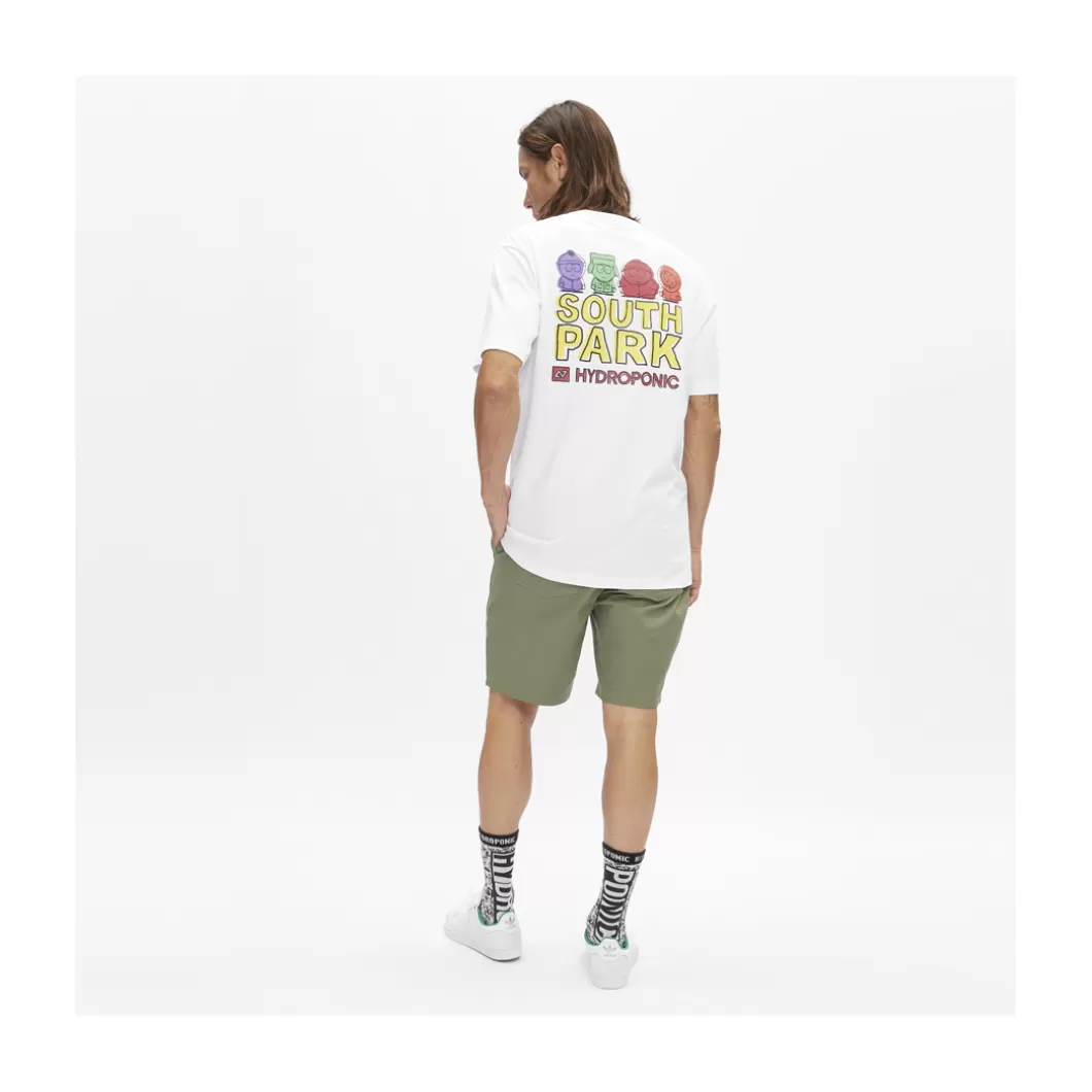 Hot T-Shirt South Park Colors White Adult T-Shirts