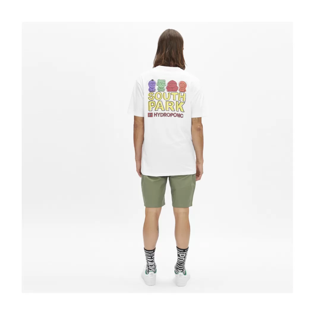 Hot T-Shirt South Park Colors White Adult T-Shirts