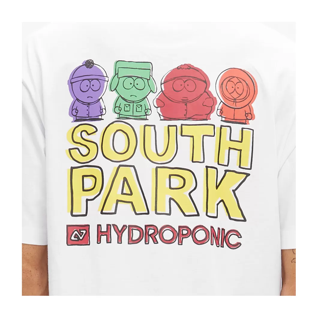 Hot T-Shirt South Park Colors White Adult T-Shirts